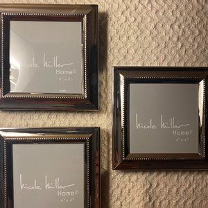 SHINY SILVER 4X4 PICTURE FRAMES